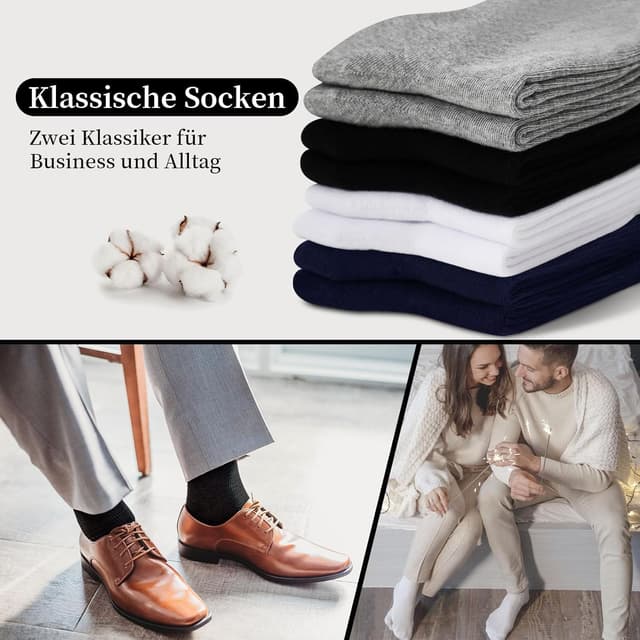 Thumbnail 6 de YOUCHAN 10 Paar Business Socken ohne Naht – atmungsaktive Baumwollsocken für Herren & Damen