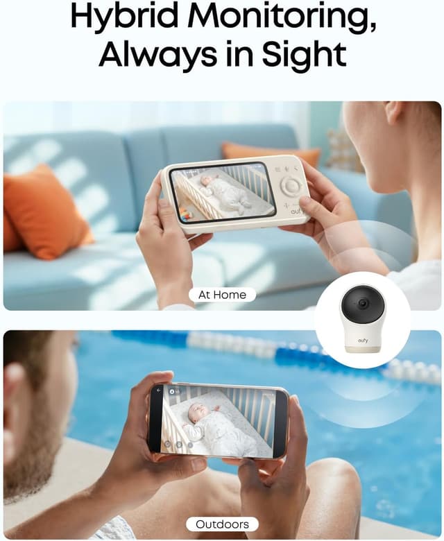 Detalle de eufy Baby Monitor C10 2K camera with 12 h battery