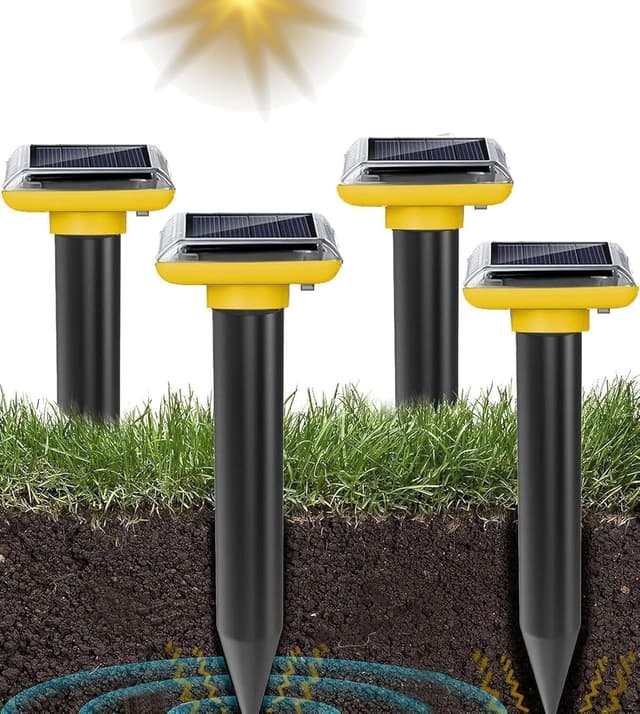 Detalle de WUGEIN Répulsif anti taupes 4X solaire à ultrasons