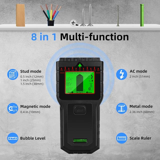 Thumbnail 3 de 8 in 1 Stud Finder Wall Scanner