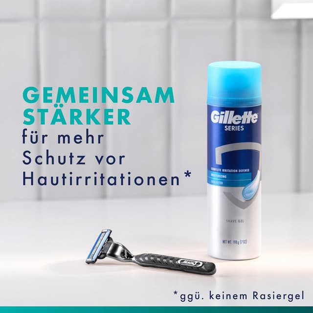 Thumbnail 4 de Gillette Mach3 Standard Rasierer 12 Klingen