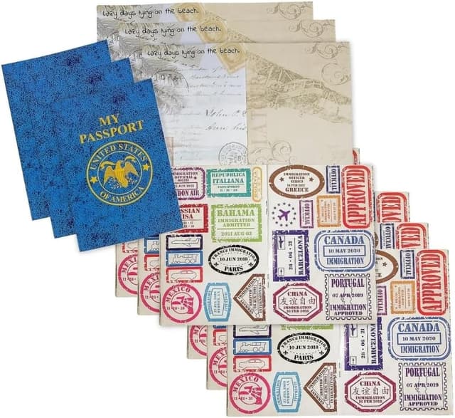 Imagen de Passport Sticker Book for Kids Set of 12 en OfertitasTOP
