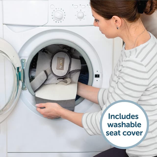 Thumbnail 5 de Beige Adjustable Height Baby Swing