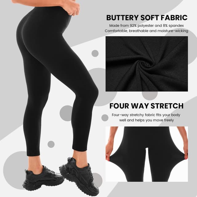 Thumbnail 2 de Leafigure Leggings Damen High Waist Blickdicht für Sport