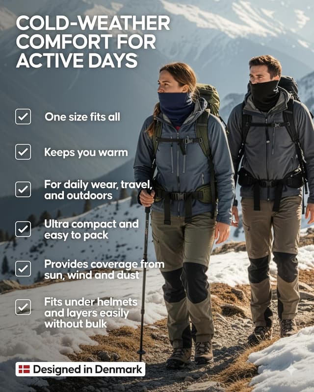 Thumbnail 2 de DANISH ENDURANCE Merino Wool Snood 140g/m²