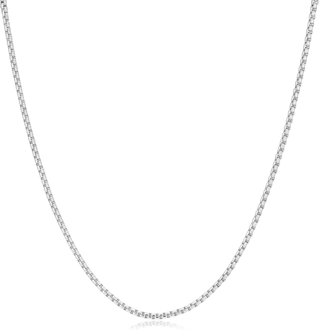 Thumbnail 6 de Esrael Weizen/Venetian Edelstahlkette (2/3 mm) in Silber für Herren & Jungen – Kettenlänge 18/20/22/24 Zoll