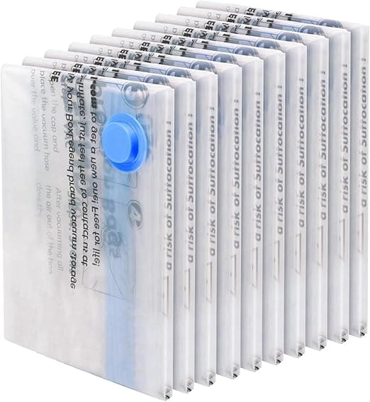 Detalle de BoxLegend Bolsas al Vacío, 10 Grandes para Ahorro de Espacio