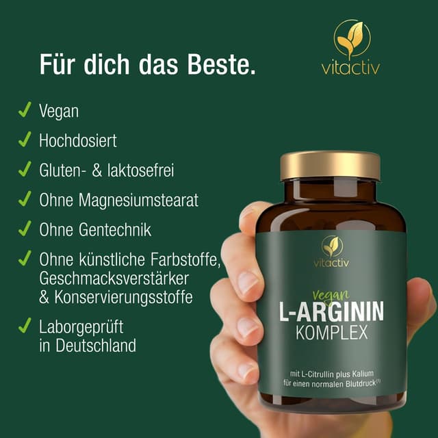 Detalle 2 de VITACTIV Arginin Komplex 3000 mg Hochdosiert