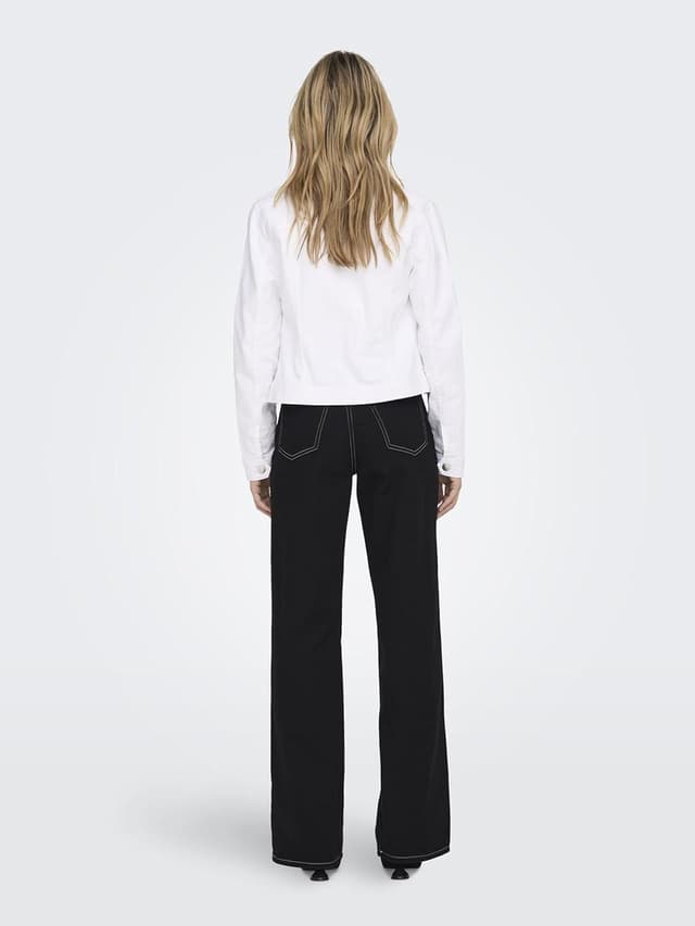 Detalle de ONLY Damen Jeansjacke ONLWONDER – klassischer Denim-Schnitt mit körpernaher Passform