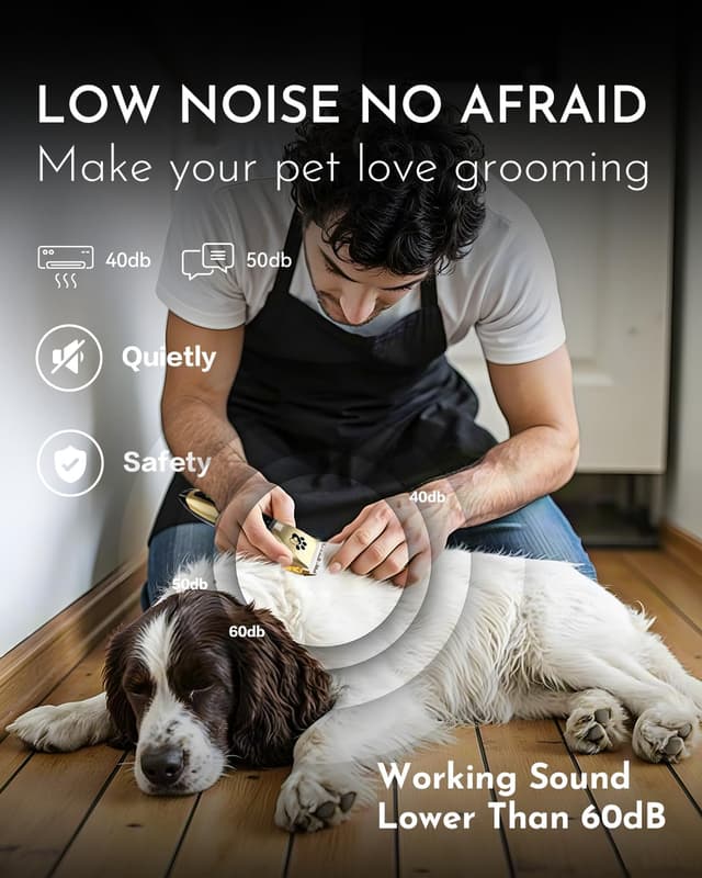 Detalle 2 de Professional Cordless Dog Clippers 2-speed