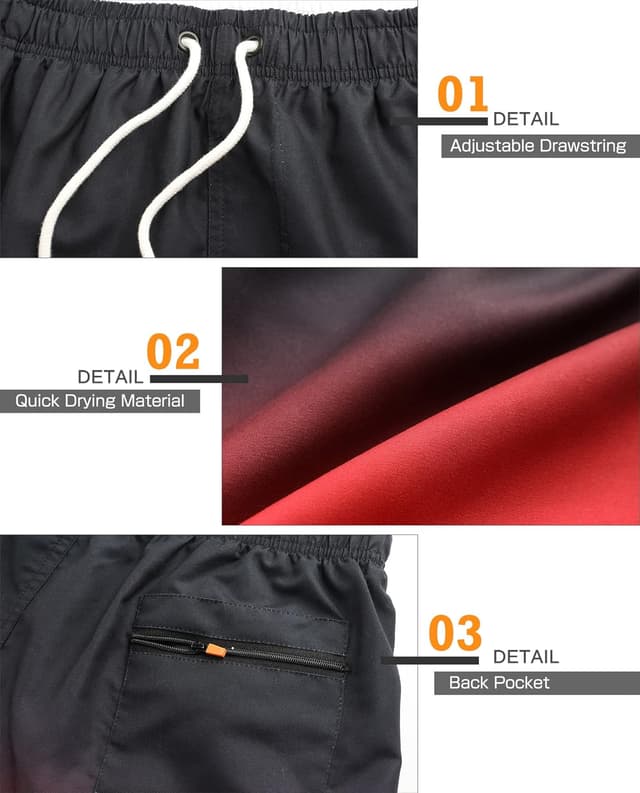 Thumbnail 3 de Danfiki Herren Badeshose Schnelltrocknend