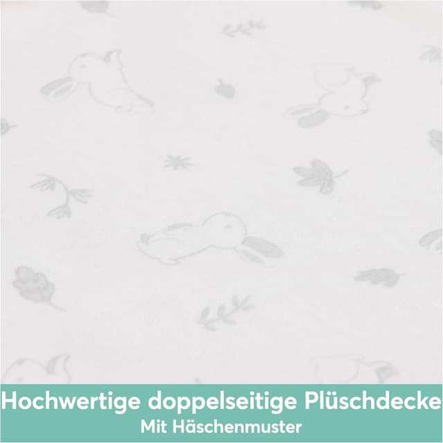 Detalle de GUND Schmusetuch Häschen aus 100% recyceltem Material (ca. 25 cm) – für Babys ab Geburt