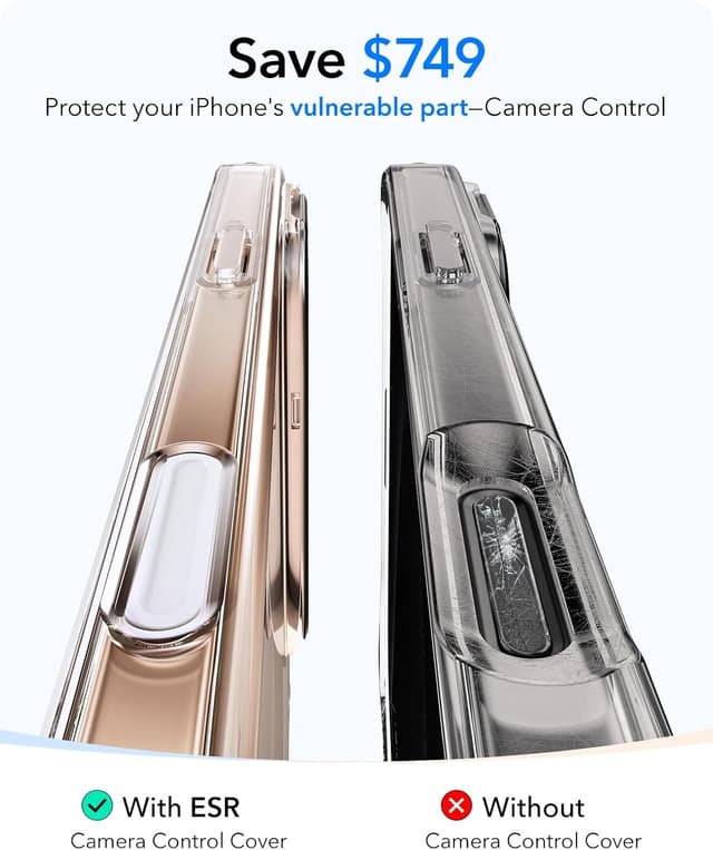 Detalle de ESR iPhone 16 Pro Case with Camera Button