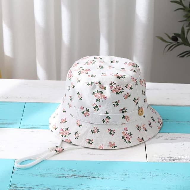 Detalle 2 de Malaxlx Baby & Toddler Bucket Sun Hat with Cute Animal Print (wide brim, 50+ UPF)