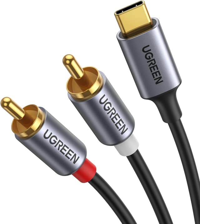 Detalle de UGREEN Câble USB C vers 2RCA Audio Stéréo 1,5 m