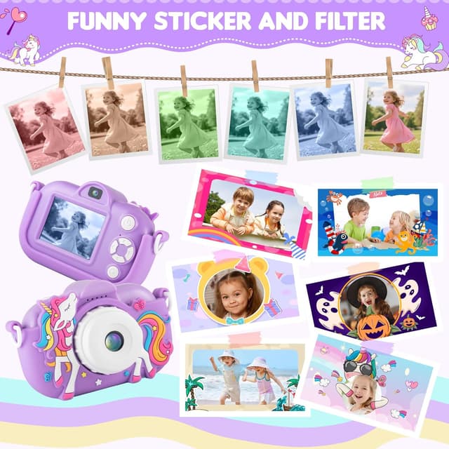 Thumbnail 5 de Kids Camera 48MP Dual Lens 32GB for Ages 3–9