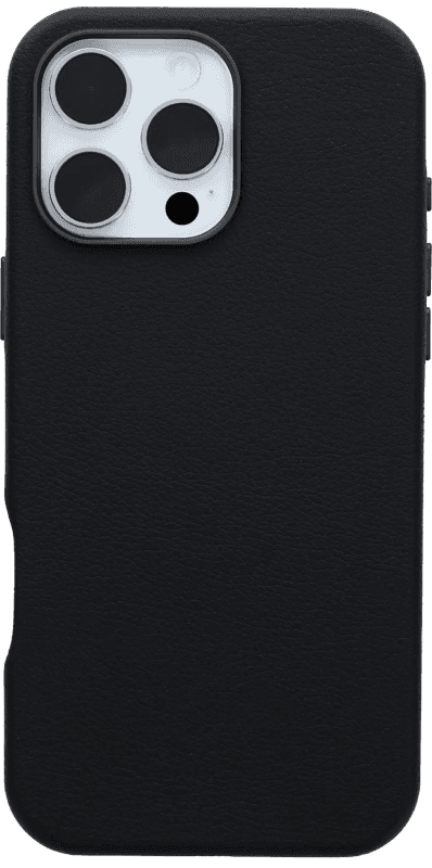 Detalle de OtterBox Symmetry Backcover mit MagSafe für iPhone 16 Pro Max (Leder, Schwarz)