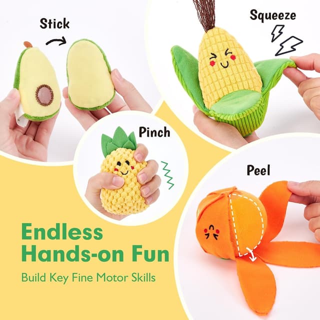 Detalle de hahaland sensory play food set 16pcs