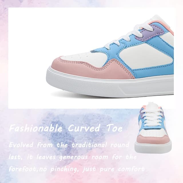 Detalle de VLOOKST Women Retro Gum Sole Trainers