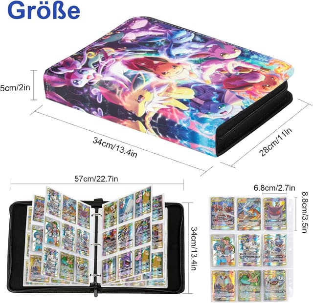 Thumbnail 1 de Herritozl Sammelalbum Pokemon Karten 50 Seiten