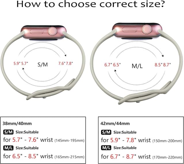 Thumbnail 6 de Epova Silicone Strap compatible with Apple Watch (38–46/49mm) in Gray – replacement sport band