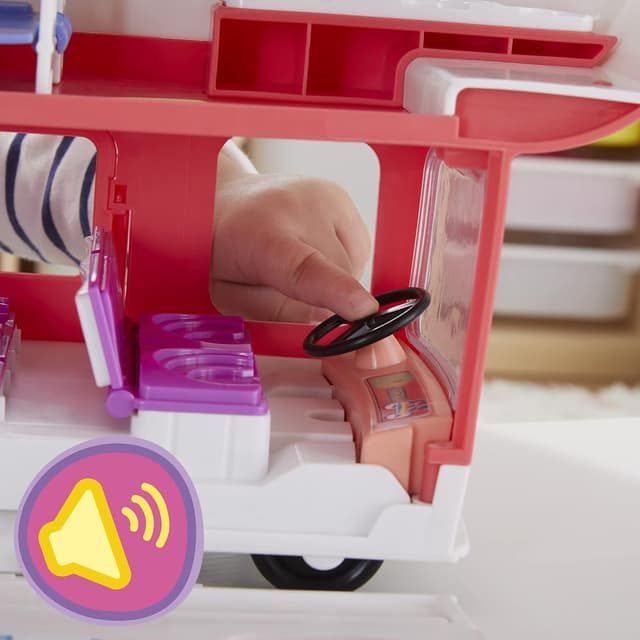 Detalle 1 de Peppa Pig Abenteuer Familien-Wohnmobil-Vorschulspielzeug (ab 3 Jahren) mit Sounds & Musik