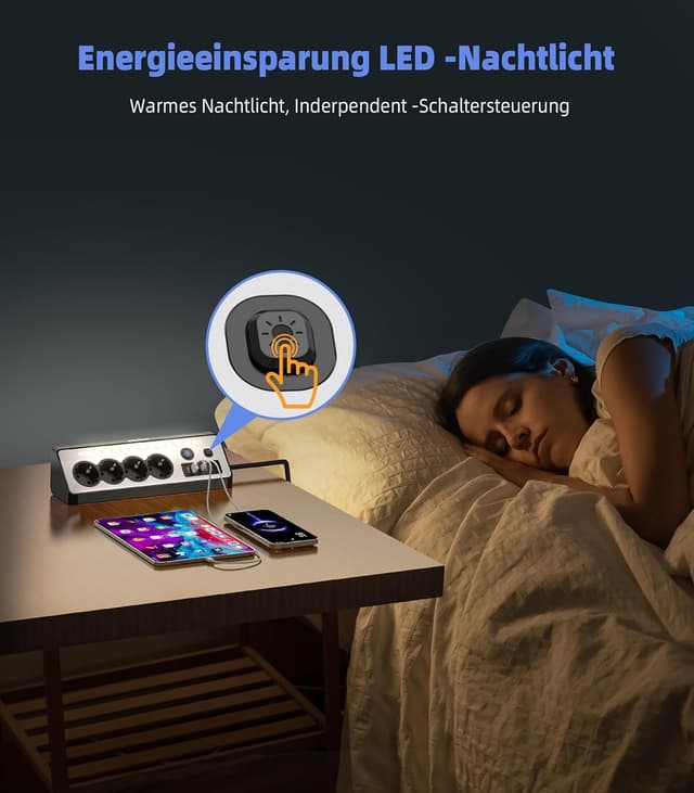 Detalle 2 de STARYAR Desktop Steckdosenleiste 3680 W