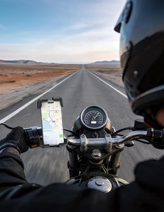 Thumbnail 6 de TECKNET Handyhalterung Motorrad mit doppelter Vibrationsdämpfung, 360° drehbar für 4,7–6,8" Smartphones