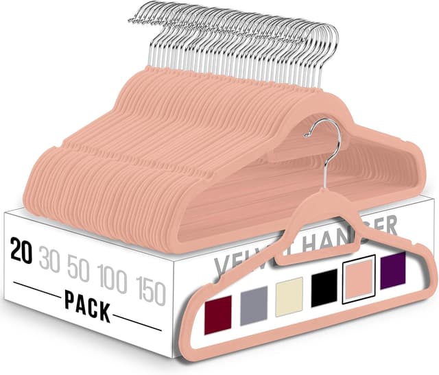 Thumbnail 5 de Utopia Home Perchas de Terciopelo 50 unidades