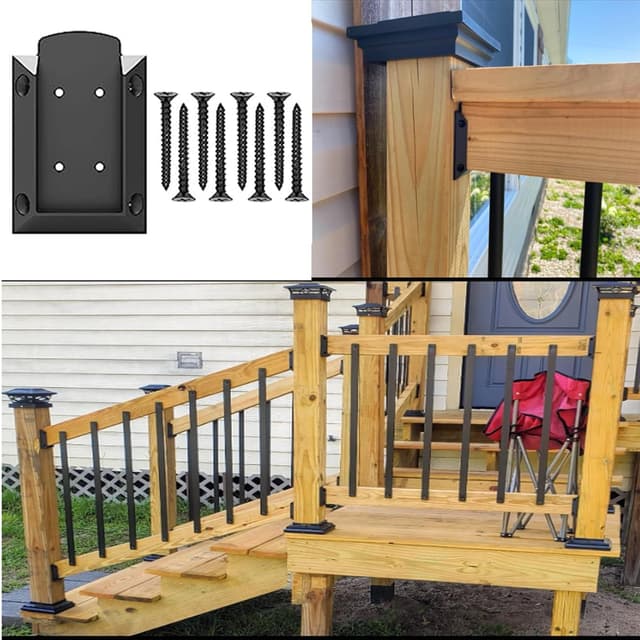 Detalle 2 de Deck Railing Brackets Connectors 20pcs for 2"x4" timber ðŸ›