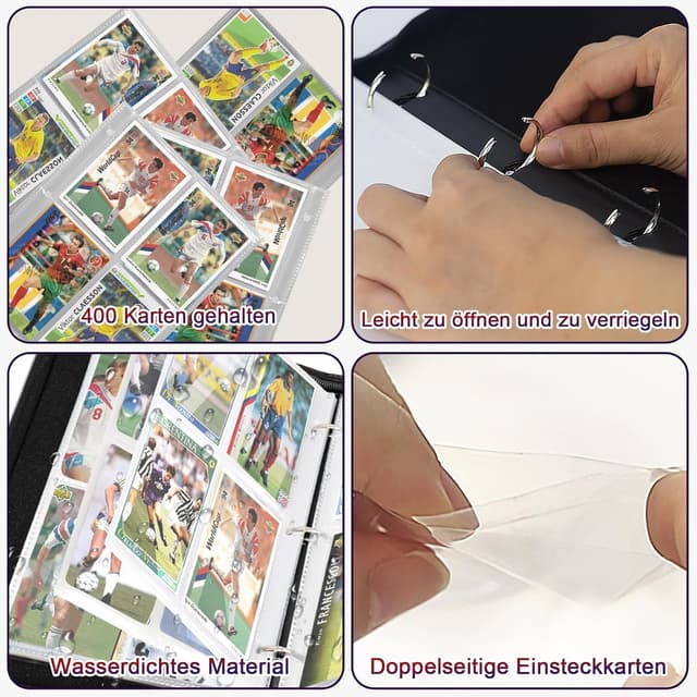 Detalle 2 de Fußball Sammelalbum mit 400 Karten