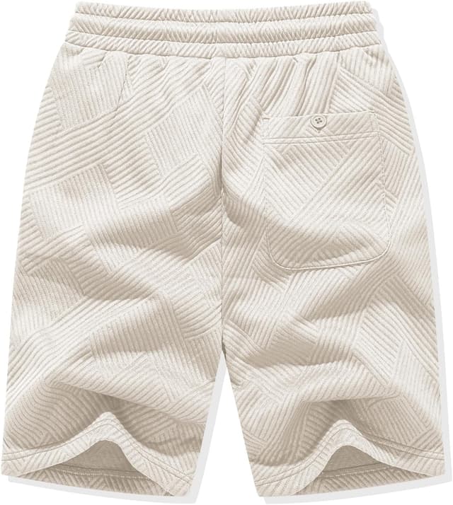 Thumbnail 6 de JMIERR Herren Textur-Shorts 2026 Sommer Casual mit 3 Taschen und elastischem Bund