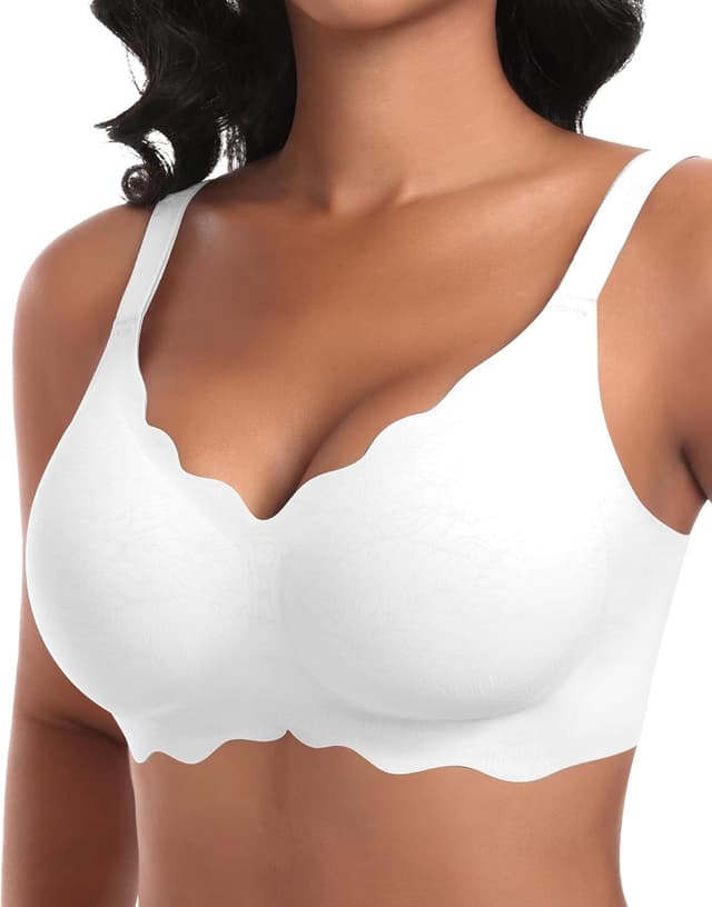 Detalle de Ganado nahtloser BH Damen ohne Bügel mit tiefem V-Ausschnitt – Soft BHS Bralette