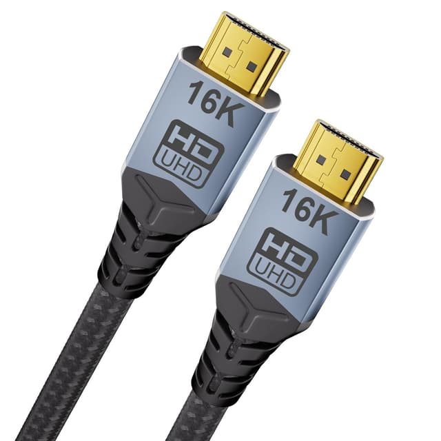 Detalle de CABLAPTOP HDMI 2.2 cable (1.5m) – 8K/10K/16K Ultra High Speed, 96Gbps, eARC & HDR10 for PS5, Roku TV and gaming PCs