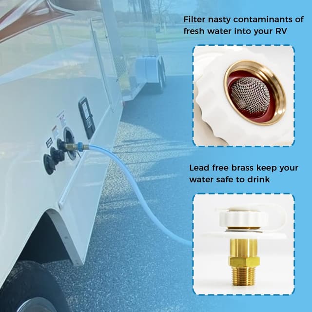 Thumbnail 3 de Himaweek RV Water Inlet Flange 1/2"