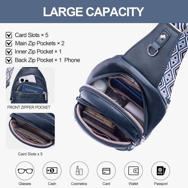 Detalle 2 de Lexiyat anti theft crossbody bag 15cm