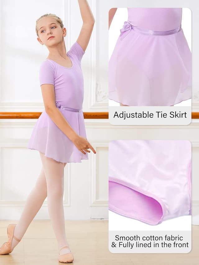 Detalle de Stelle Girls Ballet Leotards Set (Leotard, Tights & Removable Skirt) for Toddler & Little Kid