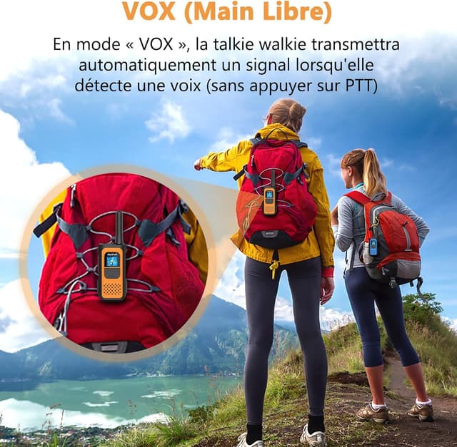 Thumbnail 5 de AWANFI Talkie Walkie Longue Portée 2 pièces