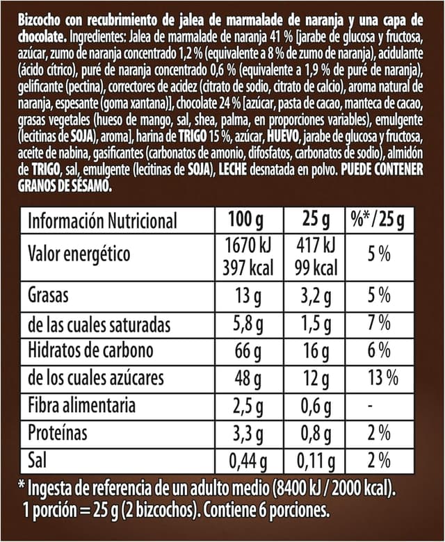 Thumbnail 6 de LU Pim's Galletas de Bizcocho con Naranja y Chocolate 🍊🍫 150g
