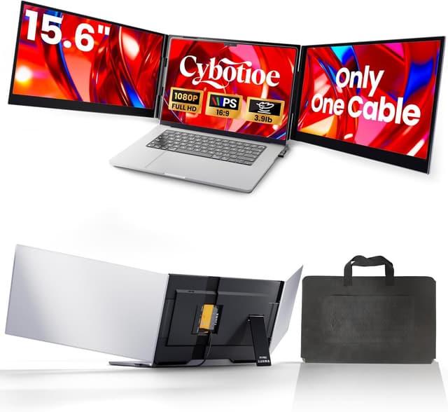 Imagen de Cybotioe One Cable 15.6" Portable Triple Monitor en OfertitasTOP