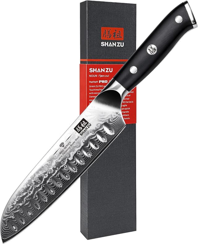 Imagen de SHAN ZU Damast Santokumesser 18 cm 67 Lagen en OfertitasTOP