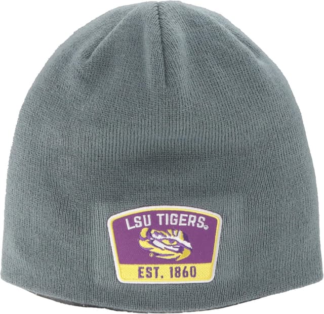 Detalle de ZHATS NCAA Officially Licensed Tennessee Volunteers Knit Beanie (Edge Patch) in Switchback Gray