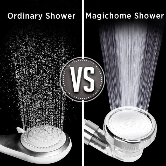 Thumbnail 2 de Magichome Filter Shower Head and Hose 1.5M, 20-Layer Filtration Universal Shower Head with 3 Modes, Water Saving High Pressure Hard Water Filter Showerhead for Residual Chlorine Remove
Magichome Filter Shower Head and Hose 1.5M, 20-L…