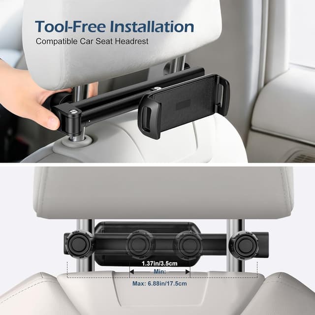 Thumbnail 2 de VINATO Soporte Tablet Coche iPad 360°