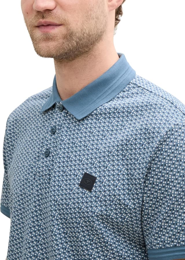 Detalle 2 de TOM TAILOR 1045682 Polo da uomo in cotone elasticizzato con logo