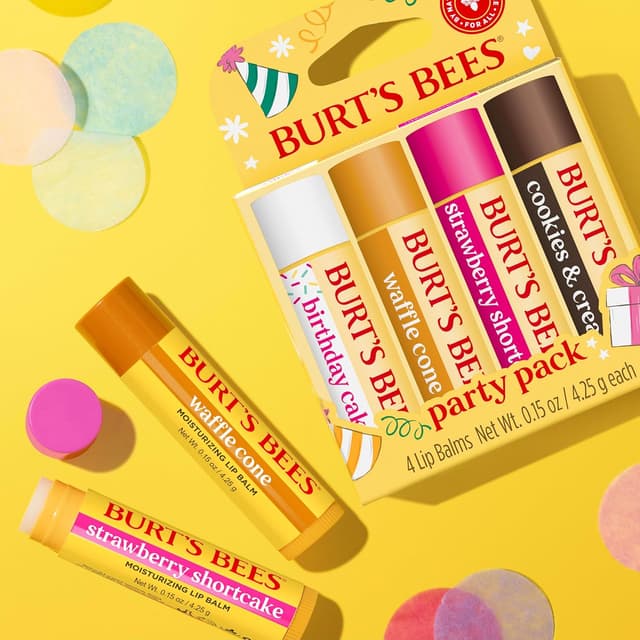 Detalle de Burt's Bees Lip Balm Party Pack 4-pack ๐