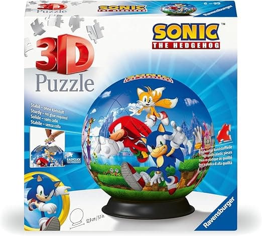 Detalle de Ravensburger - Puzzle 3D Sonic: Bola para Montar 🧩