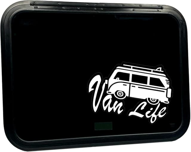 Thumbnail 1 de Van Life Sticker #Vanlife Decal White