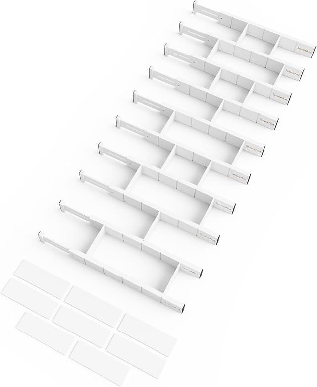 Thumbnail 6 de SpaceAid Bamboo Drawer Dividers 17-22" 🍽