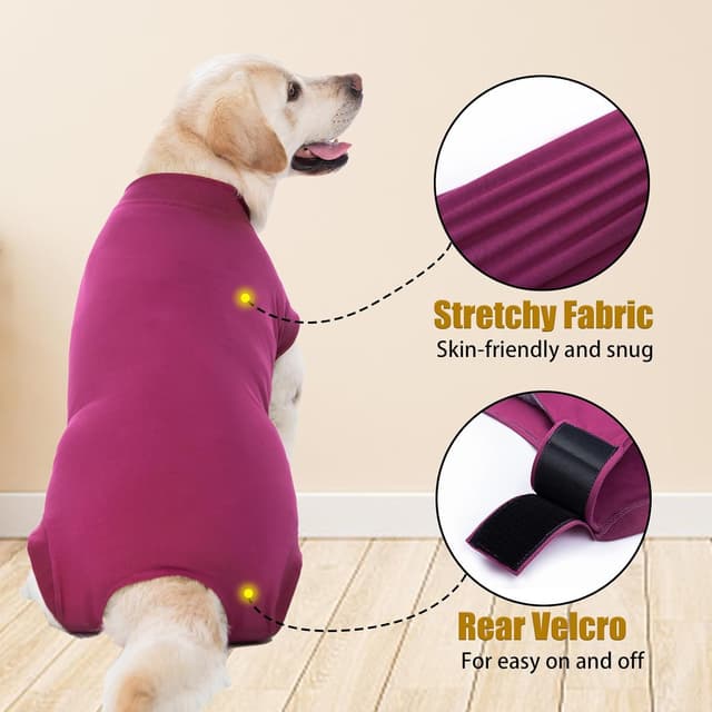 Detalle 2 de Axcimond Dog Surgery Recovery Suit – post-op medical pet shirt recovery for male & female dogs